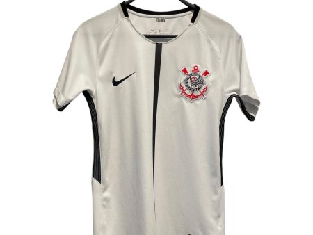 NIKE T-Shirt S Polyester WHT S.C. CORINTHIANS PAULISTA Discount