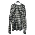 JOHN VARVATOS Sweater XS All Over Print Wool MLT WHITE,BLACK & GREY SWEATER Online Hot Sale