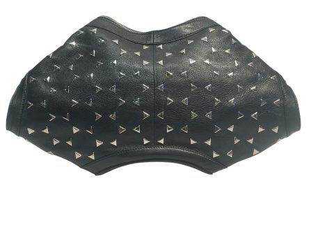 Alexander McQueen Clutch Bag Leather BLK  Discount