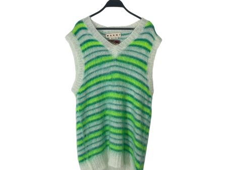 MARNI Vest 50 Stripe Cotton GRN mohair vest Online