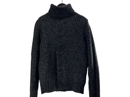 DIESEL Heavy Sweater L Wool GRY TWIRL MIDDLE KNIT TRTLENECK Online Sale