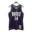 mitchell&ness Tank Top L Polyester PPL Leopard Ray Allen Bucks Online now