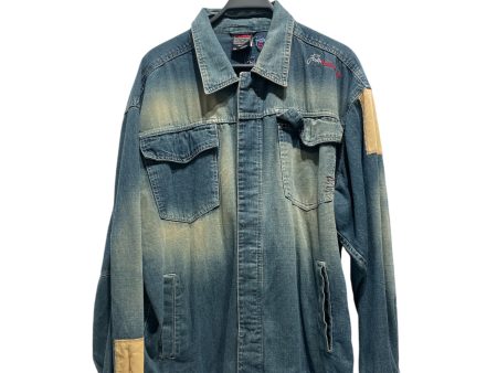 FUBU Denim Jkt XL Denim NVY CORDUROY PATCHES Online Sale