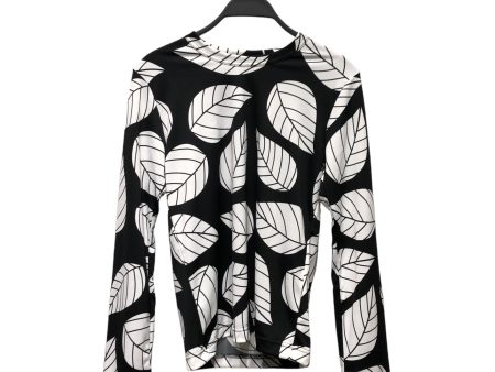 COMME des GARCONS LS T-Shirt XS Cotton BLK All Over Print leaves Cheap