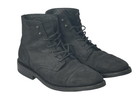 THURSDAY Lace Up Boots US 9 Suede BLK  Cheap