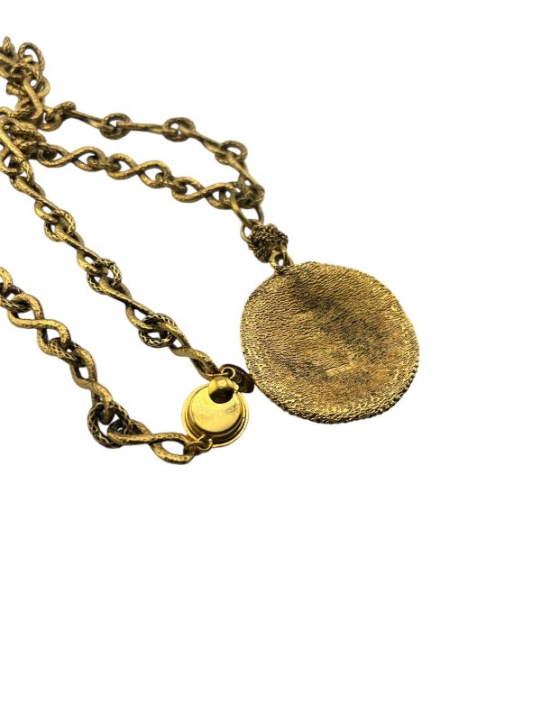 CHANEL GoldMedal Medallion Necklace Sale