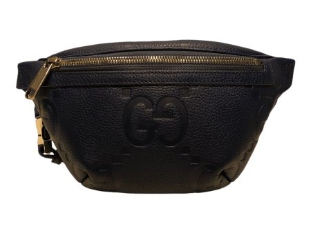 GUCCI Fanny Pack Monogram Leather NVY piumu caklfskin jumbo embossed Online Sale