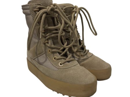 YEEZY Lace Up Boots US 8 Suede BEG  For Cheap