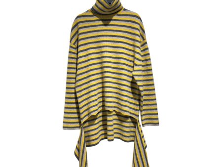 BALENCIAGA Zip Up Hoodie 36 Stripe Cotton YEL  Online Hot Sale