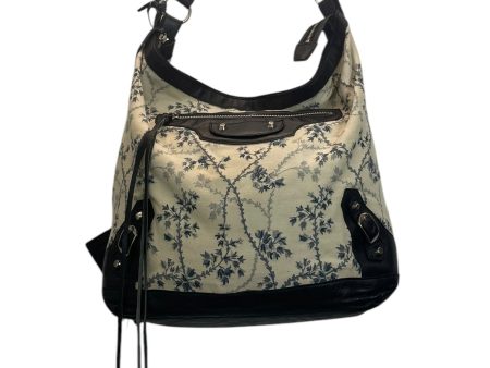 BALENCIAGA Hand Bag Floral Pattern Cotton CRM CANVAS  BLUE FLOWERS Online Hot Sale