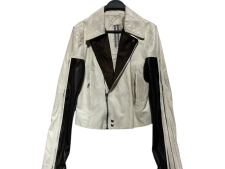 Rick Owens Leather Jkt 6 Leather WHT DRACUBIKER For Discount