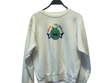 BALENCIAGA Sweatshirt 10 Graphic Cotton WHT YOU ARE THE WORLD Hot on Sale