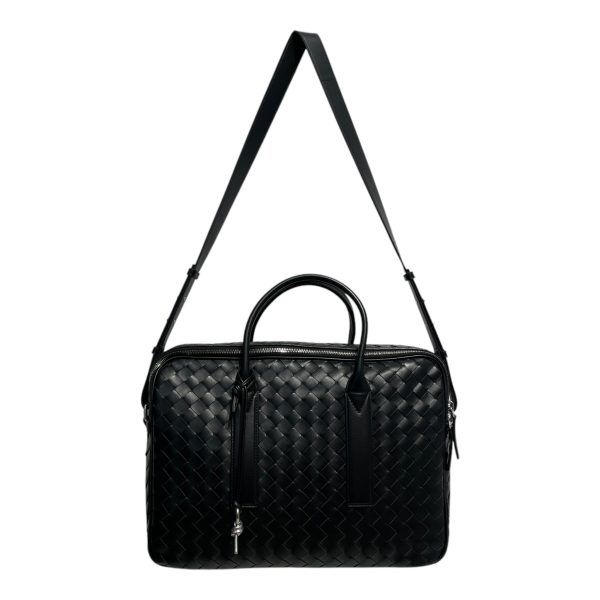 BOTTEGA VENETA Briefcase L Leather BLK GETAWAY For Discount