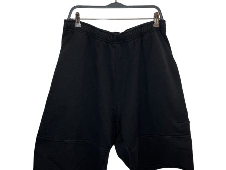 MM6 Shorts L Cotton BLK Jersey long sweat shorts Hot on Sale