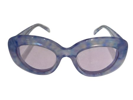 Bonnie Clyde Sunglasses Iridescent Plastic PPL reveena For Sale