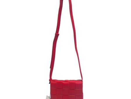 BOTTEGA VENETA Bag Leather RED cassette shoulder bag Supply