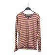 PPFM LS T-Shirt L Cotton YEL Stripe PINK STRIPE Online Sale