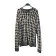 JOHN VARVATOS Sweater XS All Over Print Wool MLT WHITE,BLACK & GREY SWEATER Online Hot Sale