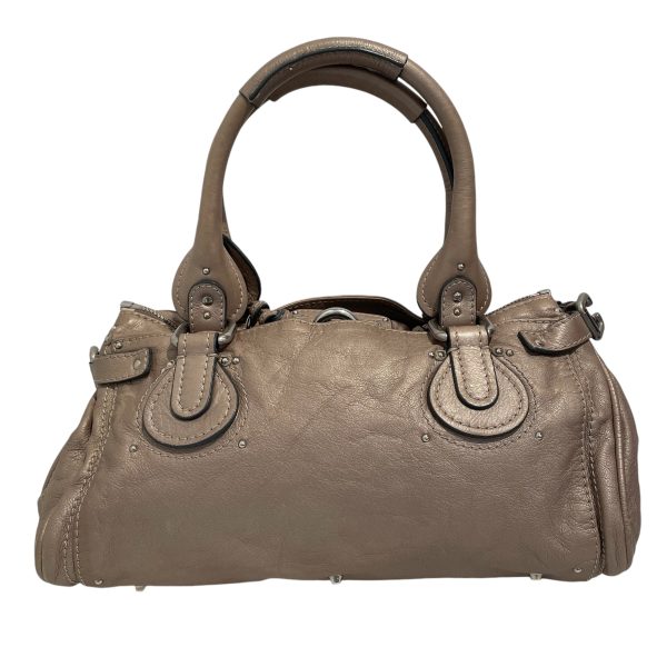 Chloe Hand Bag Leather BEG  For Discount