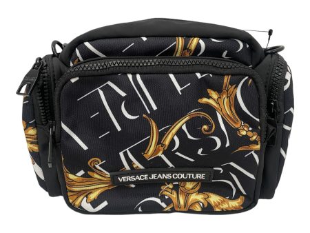 VERSACE JEANS COUTURE Cross Body Bag Monogram Nylon BLK  Online