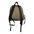 GUCCI Backpack Monogram Cotton BRW CANVAS TRAVEL Fashion