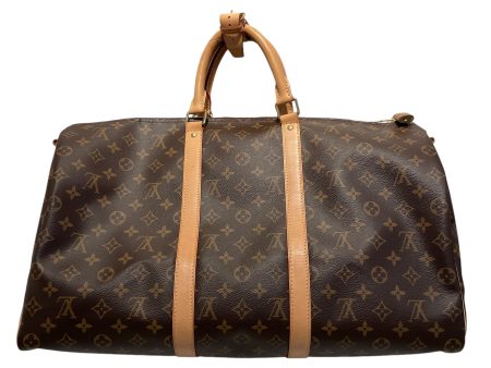 LOUIS VUITTON Luggage Monogram Leather BRW Keepall 50 Fashion