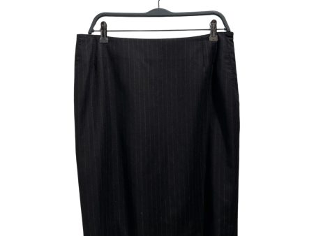 YVES SAINT LAURENT Long Skirt 42 Wool BLK  Hot on Sale