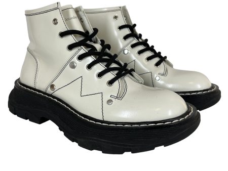 Alexander Wang Boots EU 37 Leather WHT TREAD SLICK LACE-UP For Discount