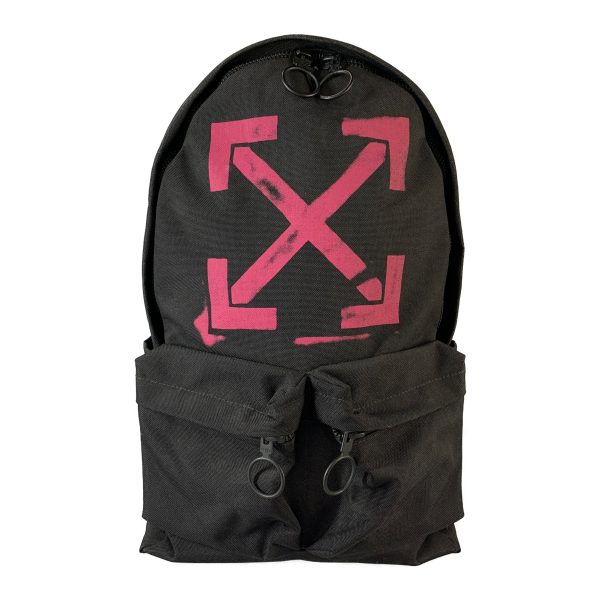 OFF-WHITE Backpack Black Polyester OMNB003R19C36024 Online now