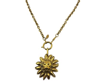 CHANEL CCLeoLion Necklace Gold  Hot on Sale