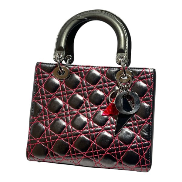 Christian Dior Hand Bag All Over Print Leather SLV LADY DIOR ANSELM REYL on Sale