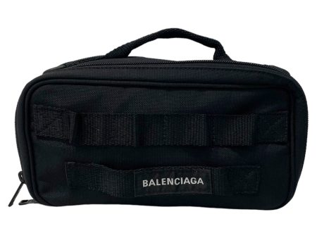 BALENCIAGA Pouch BLK STRAP ON FRONT Fashion