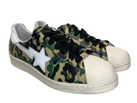 adidas BAPE Low-Sneakers US 13 Camouflage Leather GRN Superstar 80s Hot on Sale