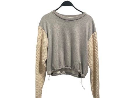 3.1 phillip lim Sweater S Cotton GRY knit sleeves Supply