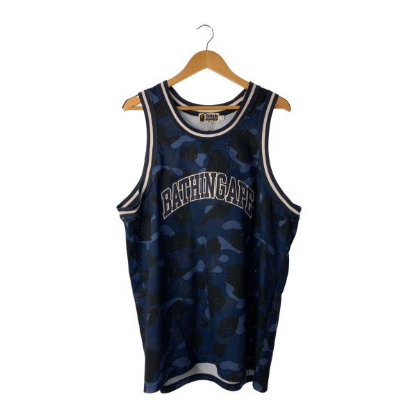 BAPE Tank Top XL Navy Camouflage 001VTI301019M For Discount