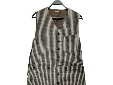 KAPITAL Vest 4 Stripe Cotton BRW  Cheap