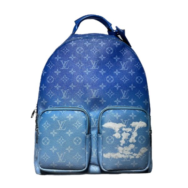 LOUIS VUITTON Backpack Monogram Leather BLU cloud LV monogram backpack on Sale