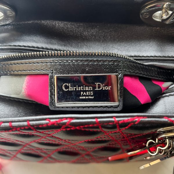 Christian Dior Hand Bag All Over Print Leather SLV LADY DIOR ANSELM REYL on Sale