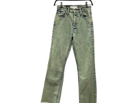 mother Bootcut Pants 25 Denim GRN  For Sale