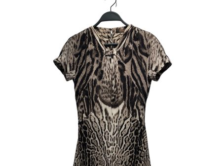 roberto cavalli Blouse 40 Animal Pattern Nylon BRW  For Cheap