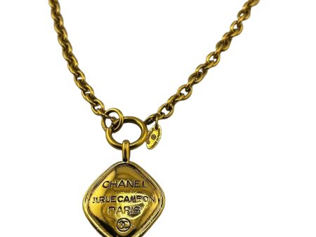 CHANEL RueCambon Necklace Gold 1980s Online Hot Sale