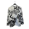 COMME des GARCONS LS T-Shirt S Polyester WHT All Over Print  Discount