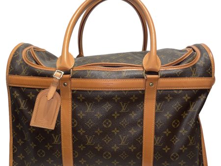 LOUIS VUITTON Bag L XL Monogram Leather BRW 55 DOG BAG Cheap