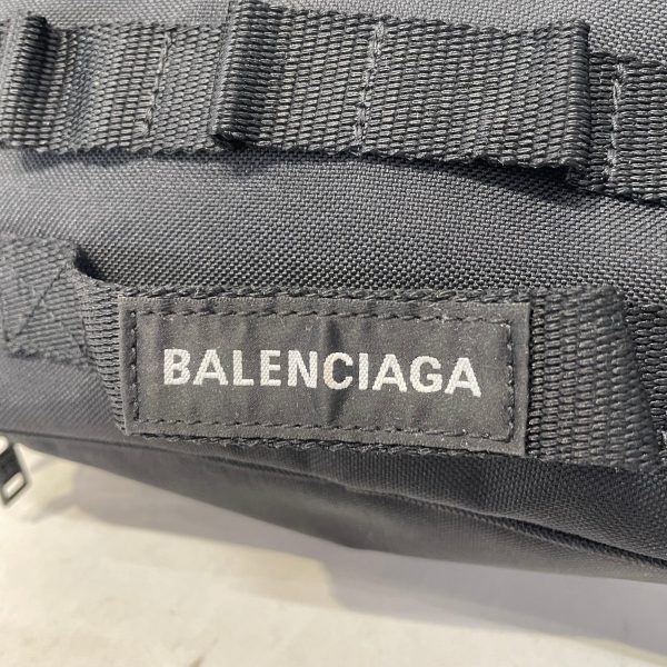 BALENCIAGA Pouch BLK STRAP ON FRONT Fashion