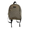 GUCCI Backpack Monogram Cotton BRW CANVAS TRAVEL Fashion