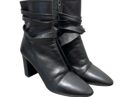 YVES SAINT LAURENT Ankle Boots US 7.5 Leather BLK  Supply