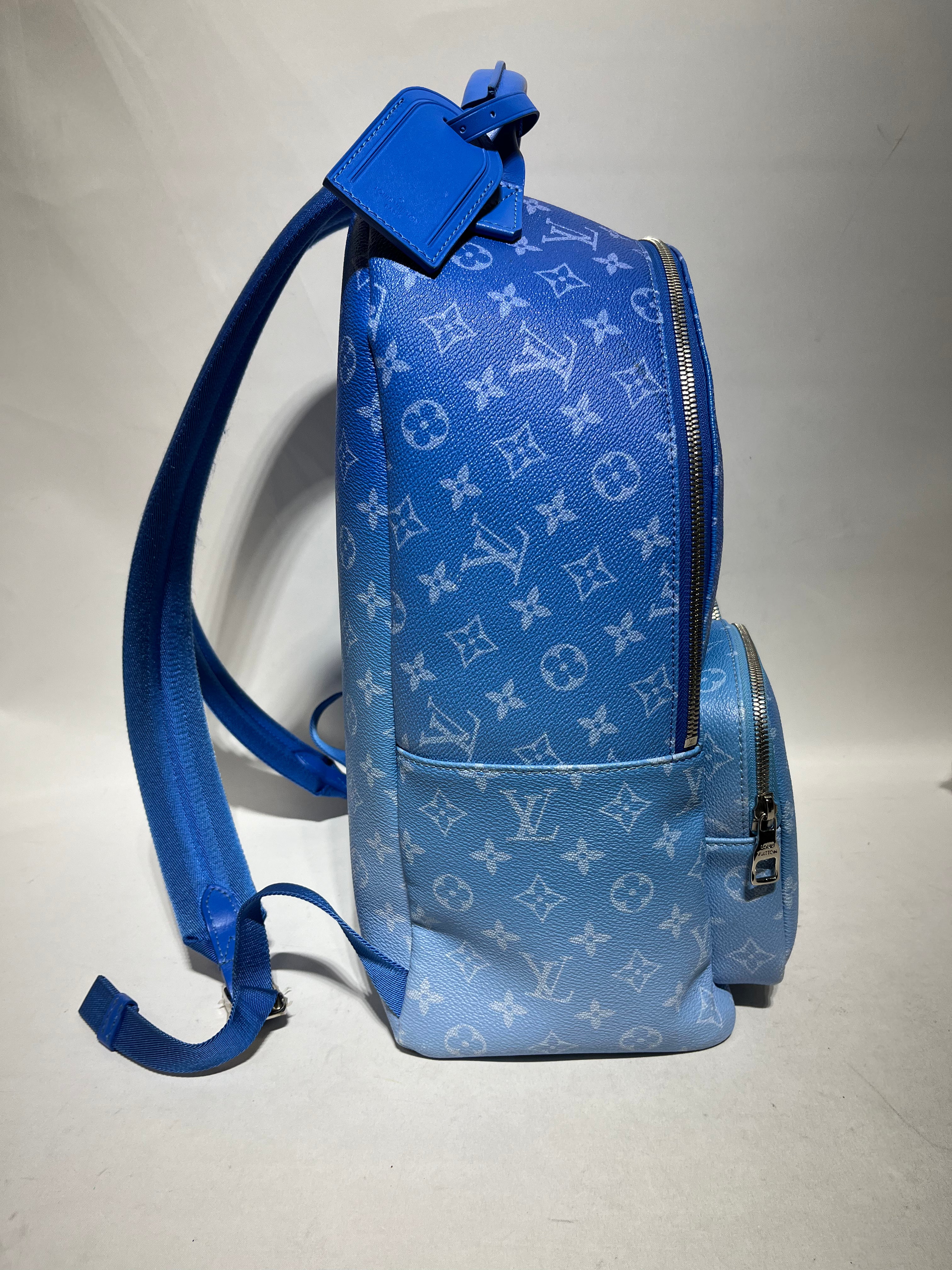 LOUIS VUITTON Backpack Monogram Leather BLU cloud LV monogram backpack on Sale