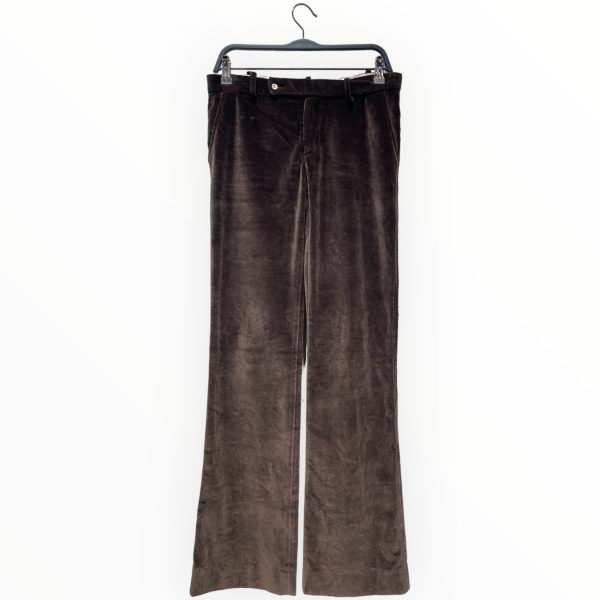 MARNI Bootcut Pants S Velour BRW  Online